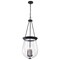 Nuvo Boliver 3-Light Pendant 14 in. Matte Black Clear Seeded Glass 60/7803 - alternate 4